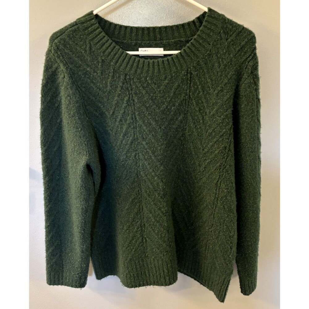 Croft & Barrow Fuzzy Green Sweater Size L